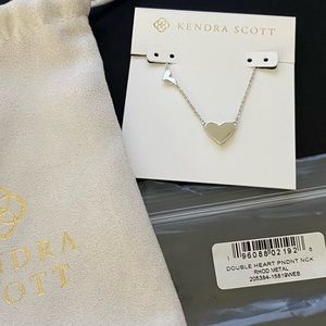 Kendra Scott Double Heart Necklace